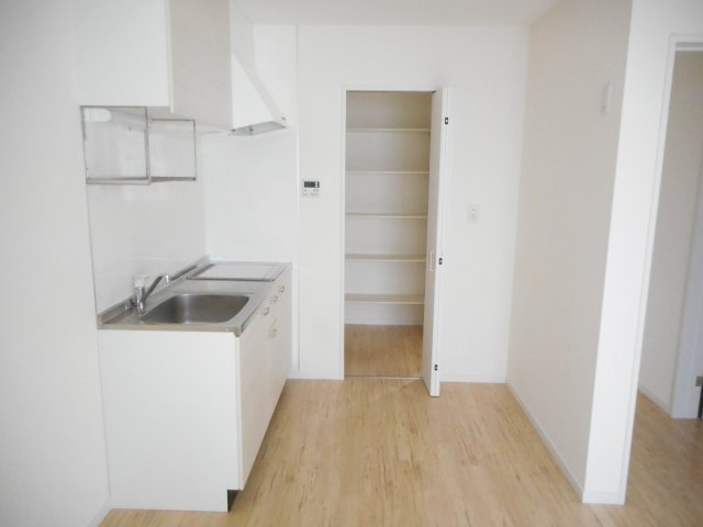 その他　冷蔵庫置場、シューズインクローゼットに繋がるキッチンです