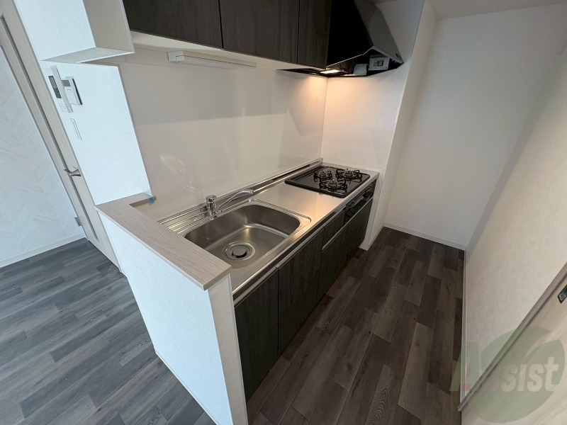 キッチン　清潔感がありお洒落なキッチンになっていました！