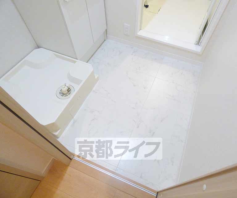 洗面設備　広々しています。