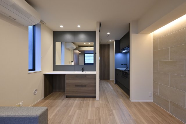 洗面設備　身支度も捗ります