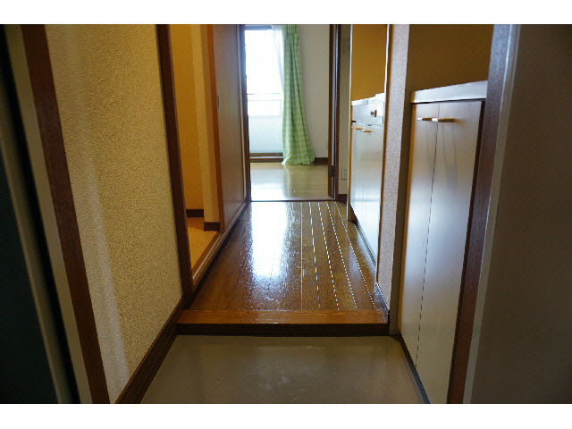 玄関　落ち着いた色合いです