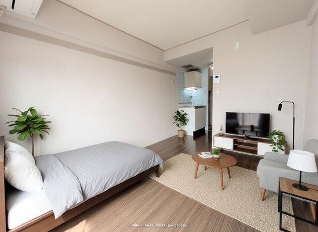 居室・リビング　家具や調度品の画像はＣＧとなります。