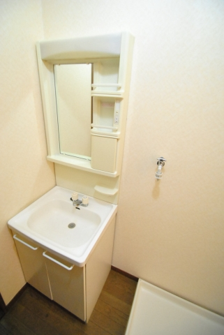 洗面設備　朝の支度にも助かる、独立の洗髪洗面化粧台