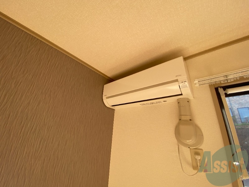 その他設備　エアコンが付いていますので寒暖対策もばっちり。