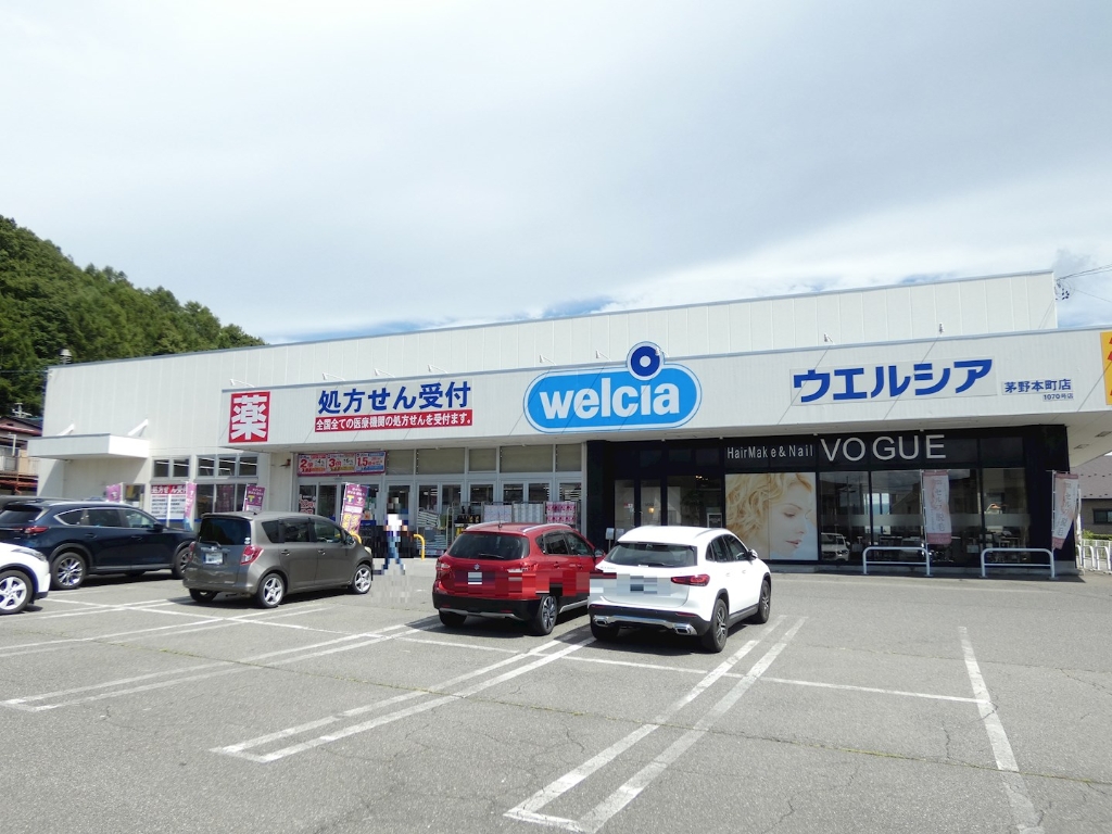 ドラックストア　ウエルシア茅野本町店（ドラッグストア）まで250m