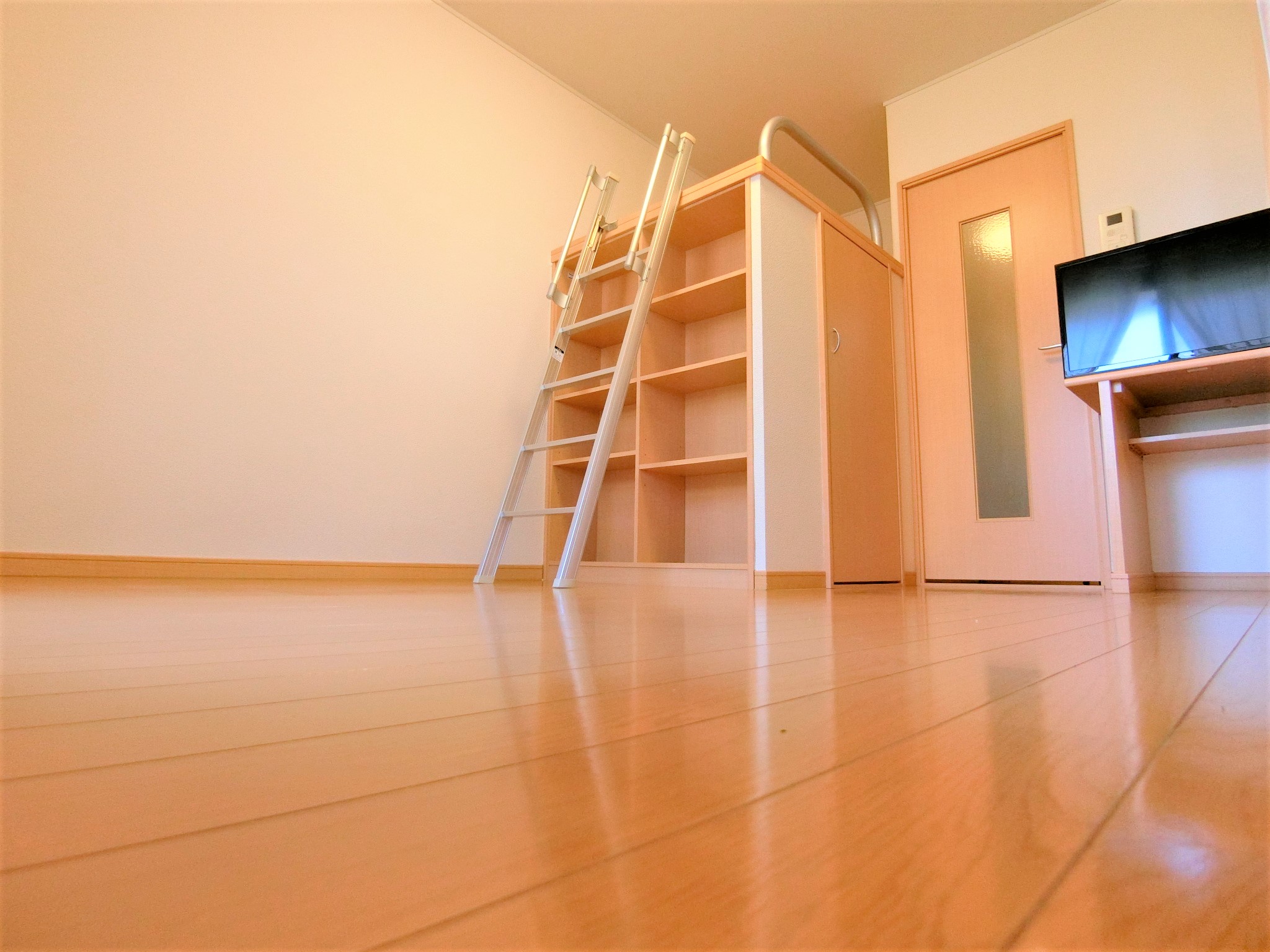 居室・リビング　ベッドスペース・ウォークインクローゼット・テレビを完備☆