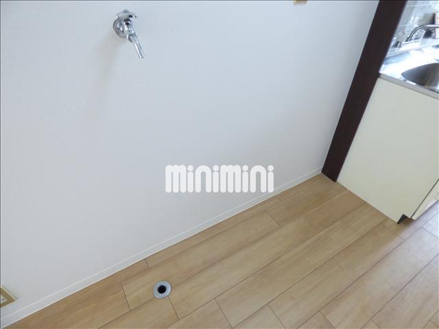 洗面設備　室内洗濯機置き場です。