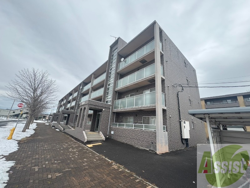 建物外観　札幌市北区百合が原「パークハイツＦ棟」