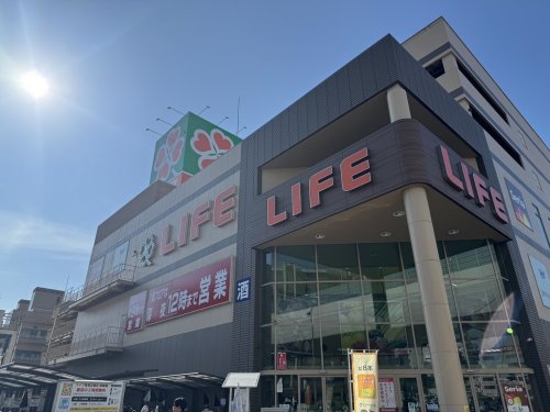 スーパー　ライフ喜連瓜破店（スーパー）まで424m