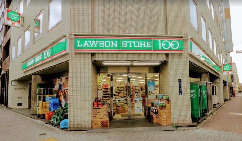 コンビニ　ローソンストア100 LS栄三蔵通店（コンビニ）まで878m