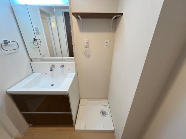 洗面設備　洗濯機置場