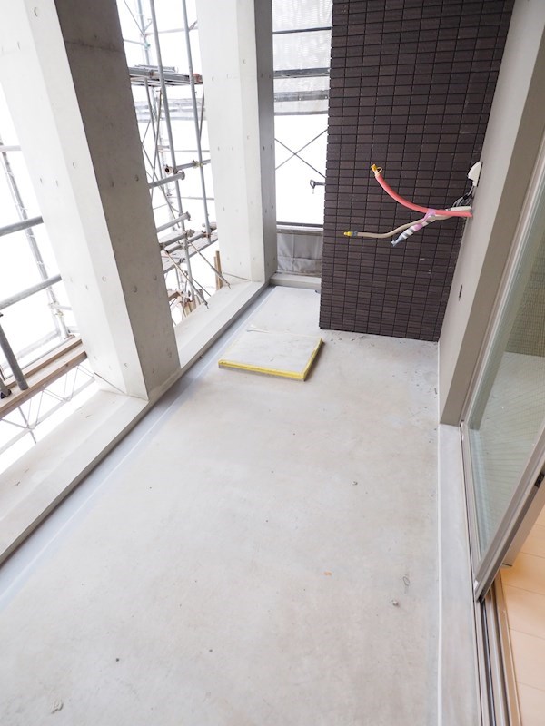 バルコニー　新築時の写真です。