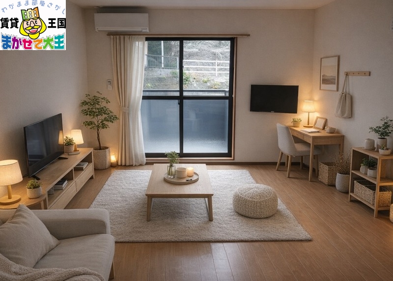 居室・リビング　家具・インテリアはＣＧです