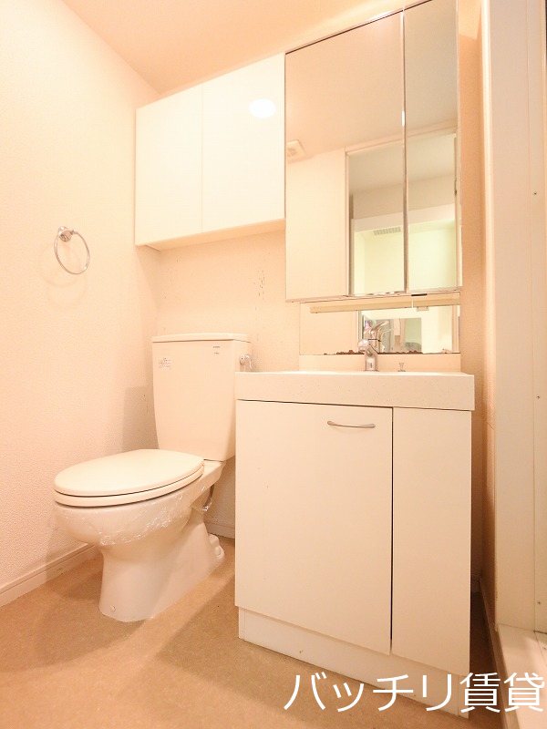 洗面設備　別号室タイプの為、現状を優先致します。