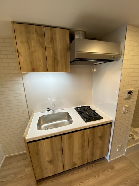 キッチン　自炊派も安心の２口コンロ設置済