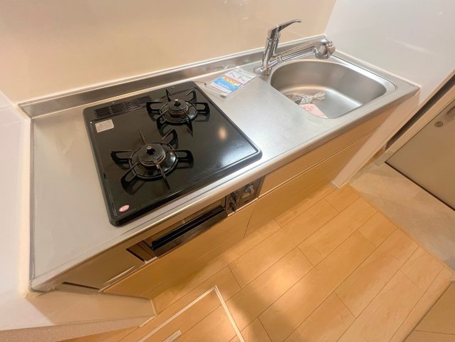 キッチン　作業のしやすい広めのキッチンです。