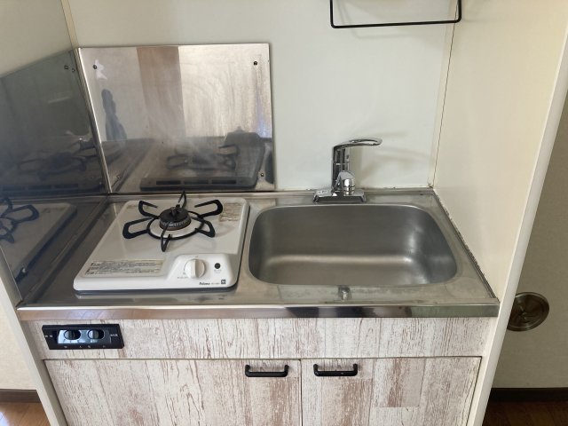 キッチン　１口ガスコンロ付のキッチン