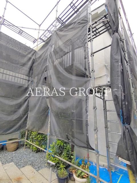 建物外観　外観塗装中