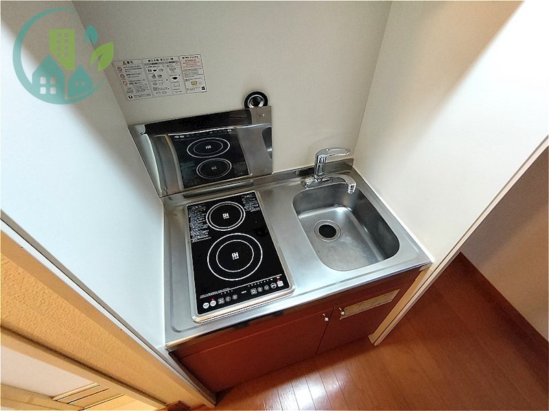 キッチン　レオパレスオーキッドII(家具・家電付、仲介手数料不要)