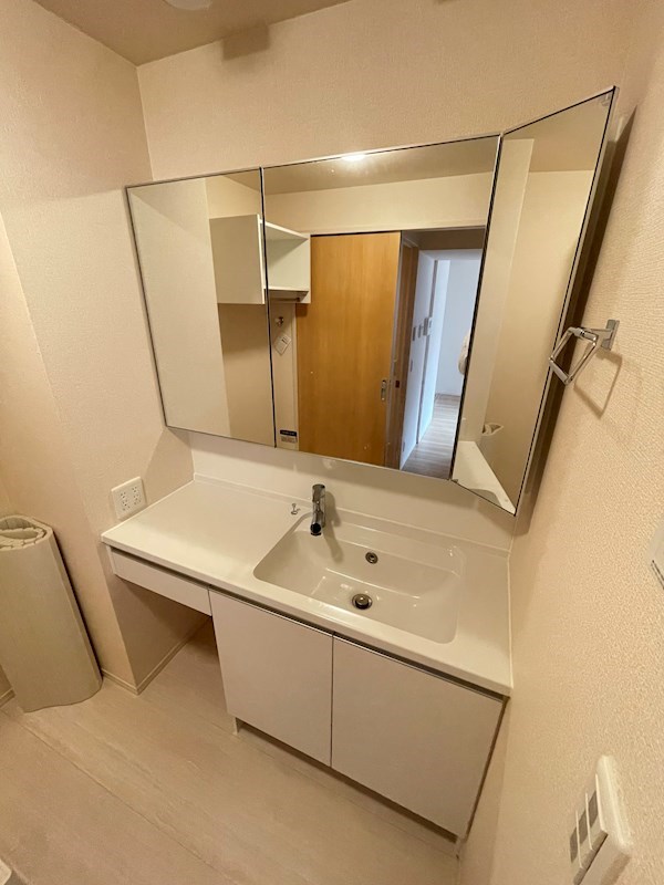 洗面設備　独立洗面化粧台が付いています