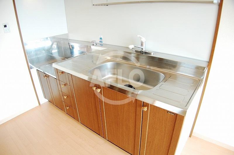 キッチン　グランファミールさくらがわ　2口ガスキッチン