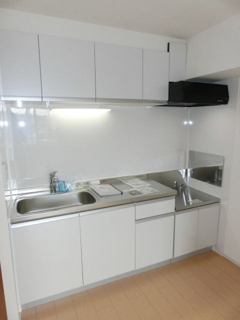 キッチン　２口ガスコンロ設置可能