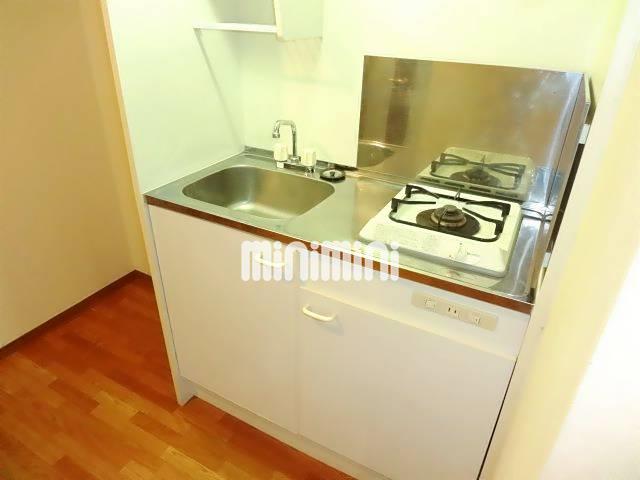 キッチン　単身者に人気１口ガスコンロです