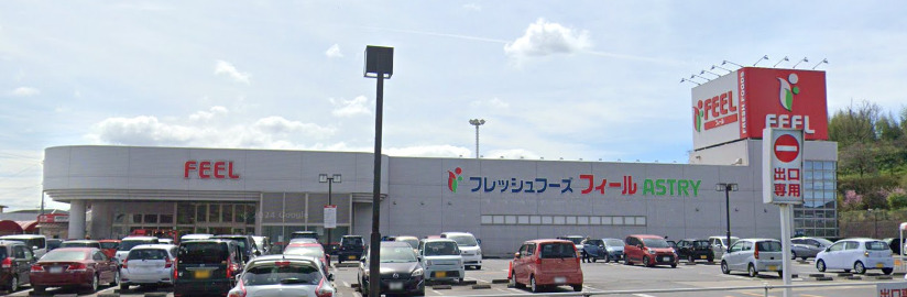 スーパー　FEEL(フィール) アストリー（スーパー）まで529m