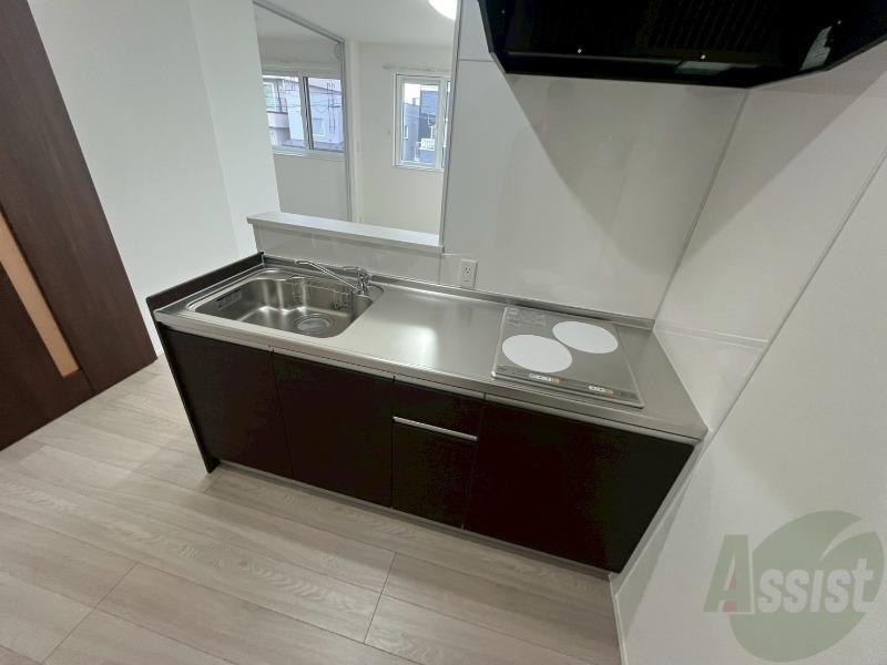 キッチン　清潔感がありお洒落なキッチンになっていました！