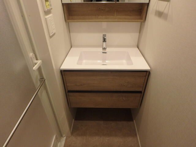 洗面設備　別タイプ部屋　参考写真です