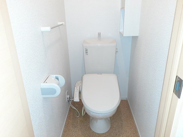 トイレ　落ち着いた色調のトイレです