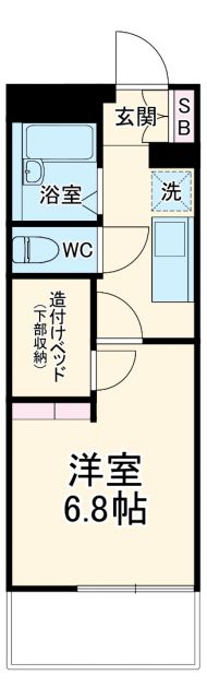 レオパレスメルシー新和の間取り写真