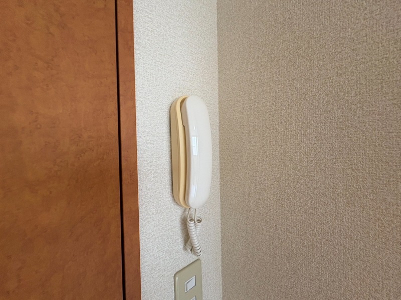 セキュリティ　インターホンです。来客者を確認できるので安心！