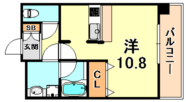 パレス東洋神戸6号館の間取り写真