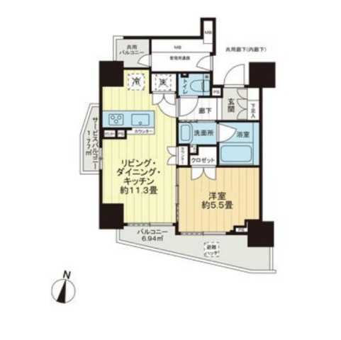 シティハウス四谷三丁目の間取り写真
