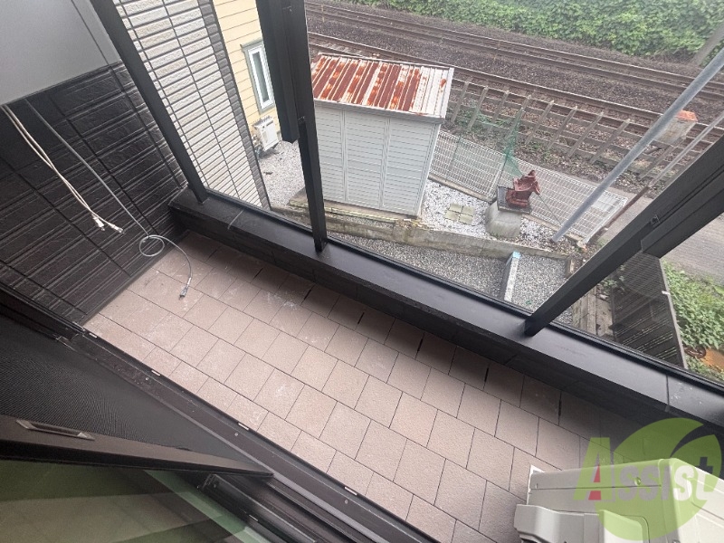 バルコニー　バルコニーが付いているので晴れた日は洗濯物が沢山干せますね