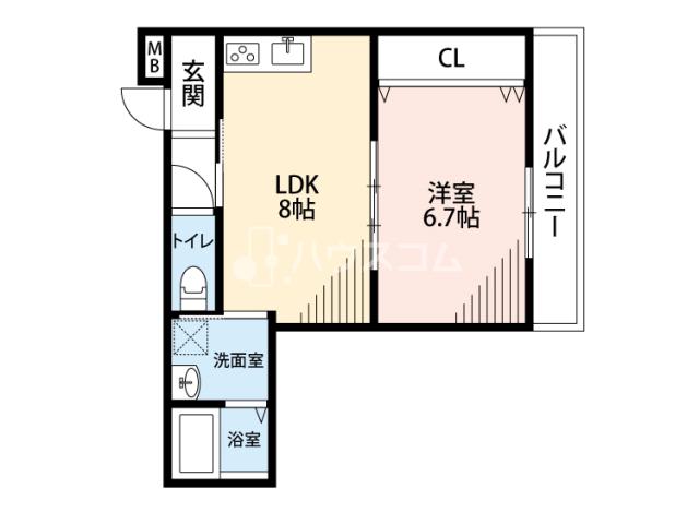 グレートヒルズ6番館の間取り写真