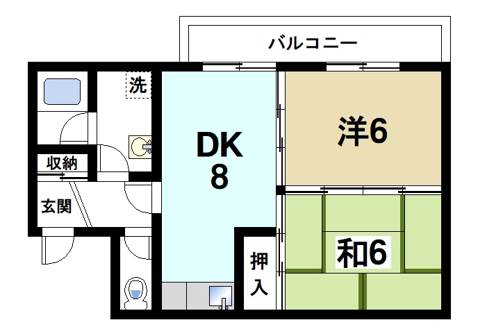マンションポプリの間取り写真