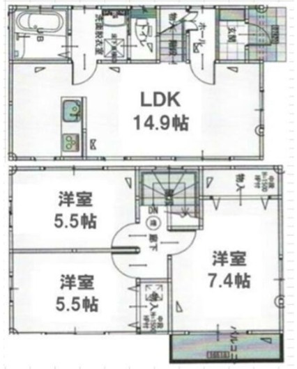 グランソフィア与野本町 Iの間取り写真