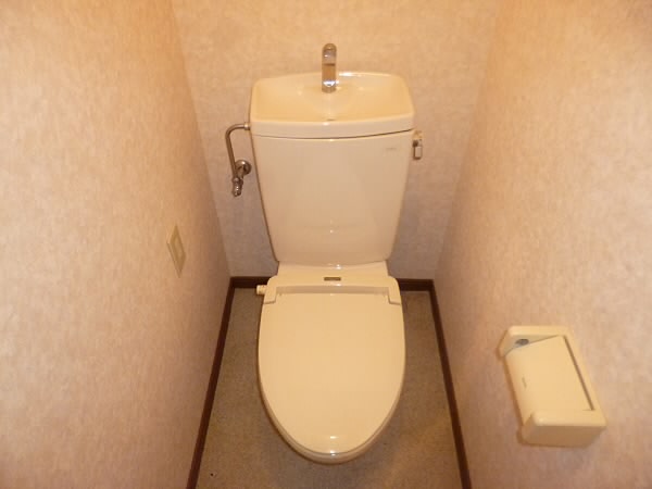 京王線 仙川駅 徒歩14分 2階建 築29年のトイレ写真