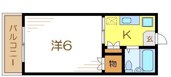 都営新宿線 一之江駅 徒歩10分 2階建 築36年の間取り写真