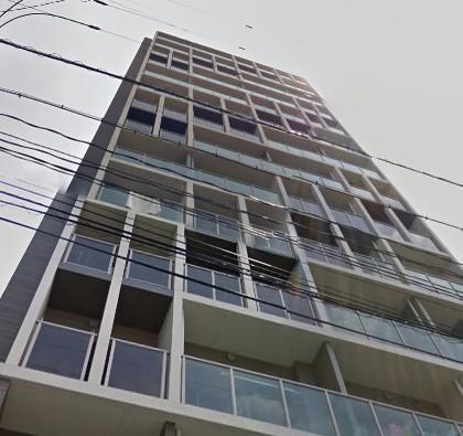 建物外観　外観はタイル張りで高級感があります。