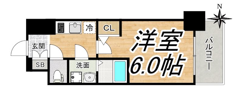 エスリード新福島の間取り写真