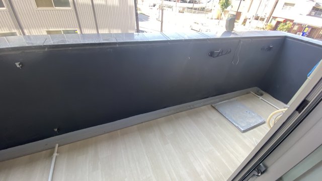 バルコニー　建築中です