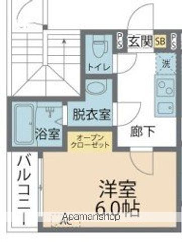 カインドネス厚木旭町Southの間取り写真