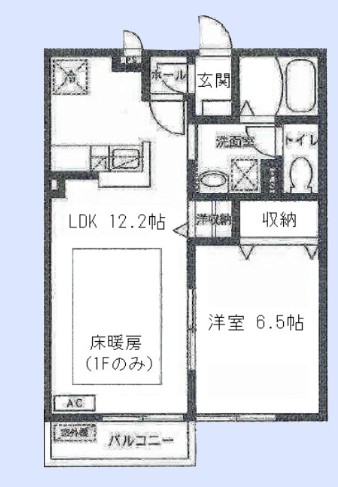 コンフォート並木西の間取り写真