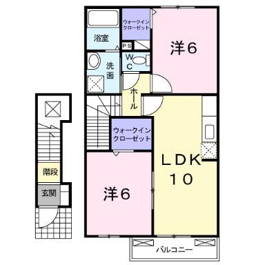 阿蘇市一の宮町宮地のアパートの間取り