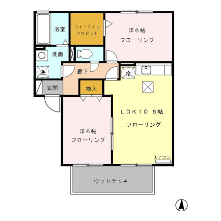 ペイサージュＭの間取り