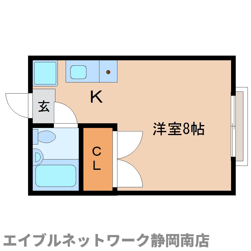 静岡市駿河区小黒のマンションの間取り