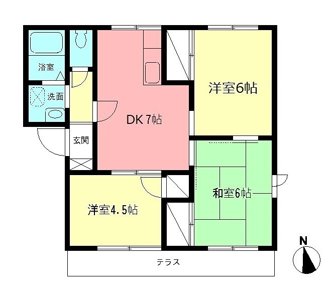 サニーコートＣの間取り